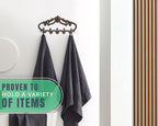 Comfify Cast Iron Wall Mounted Hanger – Vintage Design with 5 Hooks for Keys, Towels, Robes, and Clothes – Heavy Duty Rustic 