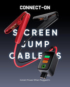 Fanttik Potent T10 1800A Portable Jump Starter, 12000mAh Power Bank, 12V Safe Lithium Jump Box with Smart SenseClamp,