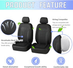 4PCS Cooling Car Seat Covers,Breathable Front Seat Covers with Mesh Construction and Foam Padding,Car Seat Protector to Reduc