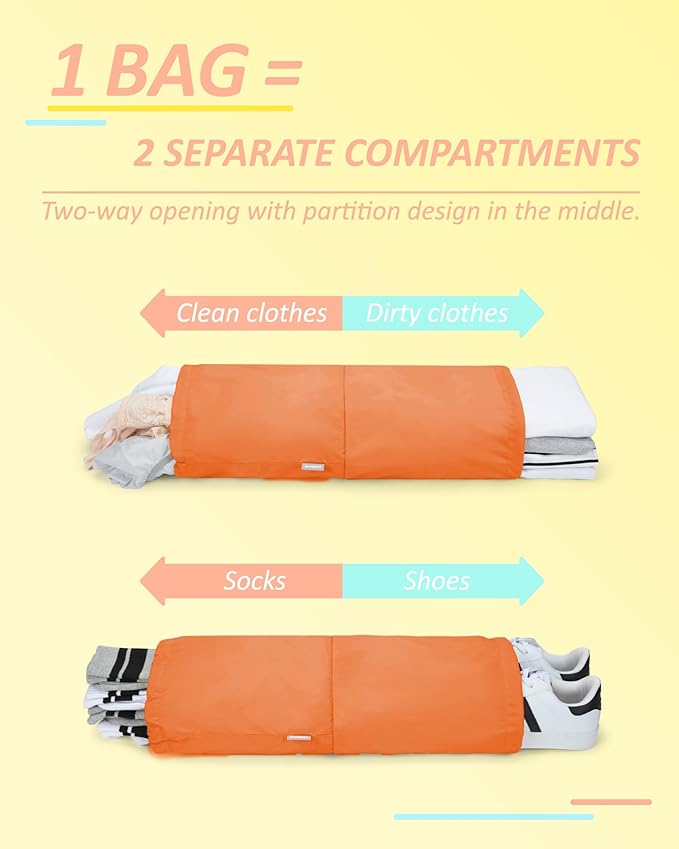 BAGSMART 6 Set /4 Set/2 Set Compression Packing Cubes for Travel, Lightweight Luggage Organizer Bags, Durable Space Saver Bag