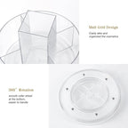 360° Rotating Makeup Organizer Clear Lazy Susan Organizer for Vanity, Cosmetic Display Cases for Bathroom Countertop, Makeup 