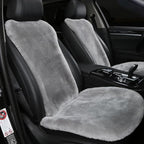OGLAND 2 Pack FuzzySheepskin Car Driver Seat Covers, Shearling Fluffy Genuine Wool Seat Cushions for Auto Interior Accessorie