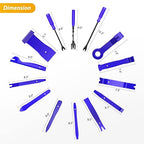 GOOACC 200Pcs Trim Removal Tool, Auto Push Pin Bumper Retainer Clip Set Fastener Terminal Remover Tool Adhesive Cable Clips R