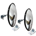 18" Convex Mirror, 2 Pack Security Mirror for Garage, Warehouse, Blind Spot, Office and Traffic Security, Safety Mirrors Indoor Outdoor