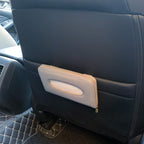 Car Sun Visor Tissue Holder, Napkin Holder, PU Leather Backseat Tissue Case Holder for Car Vehicle with Zipper (Grey)