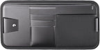 Large Car Visor Organizer Holder for Truck/SUV, Document Storage Pouch Holder with Multi-Pocket Net Zipper for Cards, License, Sunglasses, Pen, Key