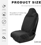 2PCS Car Towel Seat Cover, Waterproof Sweating Non-Slip Premium Soft Towel Carseat Protector, Universal Machine Washable Car 
