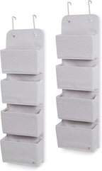 Delta Children GAP babyGap 2-Pack Over the Door Storage Organizer with 4 Pockets, Grey