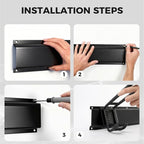 Garage Tool Organizer 48in - Heavy Duty Wall Mount Tool Storage Rack Load 350lb Garage Organization for Mop Rake Broom Shovel