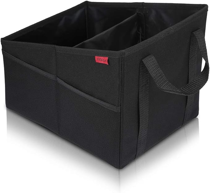 YOOFAN Car Seat Organizer - Passenger Seat Organizer, Collapsible Small Car Seat Storage Organizer for Console Front/Back,