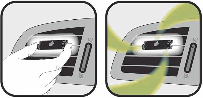 LITTLE TREES Car Air Freshener Vent Wrap Provides Long-Lasting Scent, Invisibly Fresh. Vanillaroma, 16 count, 4-Packs