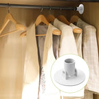 Shower Curtain Rod Bracket, 2Pcs 26mm Inner Diameter Titanium Steel Shower Curtain Rod Single Swivel Flange Easy Installation