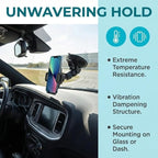 Universal Car Dash Cam Mount - Vacuum Suction Cup Holder with 4 Interchangeable Heads for GPS Navigation and Dashboard Recorder(Four Claws Heads)
