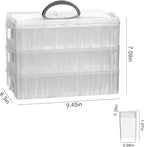 VTG Diamond Painting Storage Container, 240 Grids, Bead Organizer for Art Supplies, Jewelry Craft Storage Box