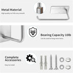 Hat Racks for Baseball Caps 2 Pack, Stainless Steel Adhesive Hat Hanger Hooks Holder for Wall, Multi-Purpose Strong Hook Orga