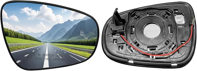 Heated & Blind Spot Right Passenger Side Mirror Glass Compatible with Lexus ES300h ES350 2013-2018,IS250 IS350 2015-2020,LS350 2013-2017,GS350 2013-2020,CT200h 2011-2017,RC300 RC350 2015-2019