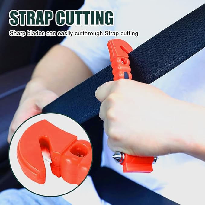 3PCS Car Safety Hammer Set, Window Breaker Seatbelt Cutter, Car Window Glass Hammer Breaker and Seat Belt Cutter Escape Tool 