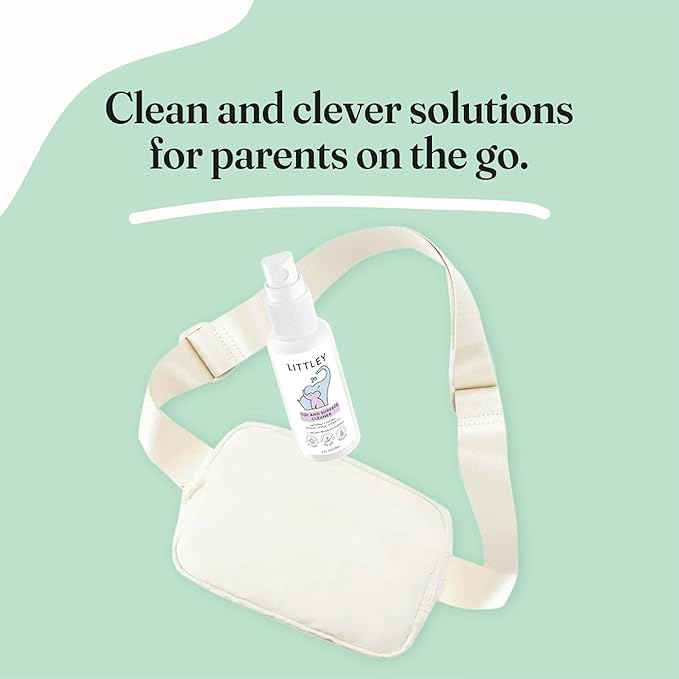 Littley Toy & Surface Cleaner | Alcohol-Free HOCl Spray for Baby Toys & High-Touch Surfaces | Fragrance-Free Formula | Gentle