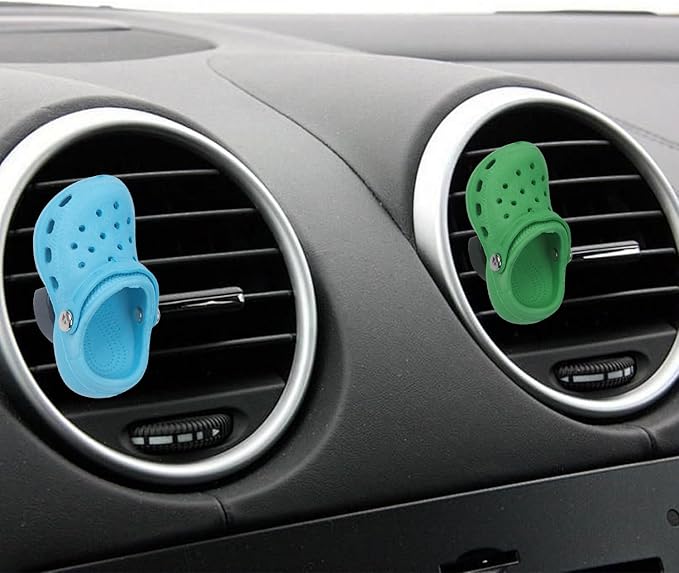Refillable Shoes Car Air Freshener for Women, 4 PCS Fun Car Air Freshener Vent Clips Accessories Cute for Car (12 PCS Fragran