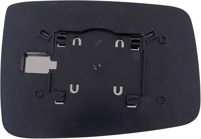 TRQ Driver Side Manual Mirror Glass with Backing Plate Compatible with 2011-2022 Ram 1500, 2019-2022 Ram 1500 Classic, 2011-2
