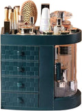 Makeup Storage Box Plastic Makeup Organizer with Drawers，Perfume Display Case and Cosmetic Storage Box，Great for Bathroom, Dr