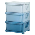 Qaba 3 Tier Kids Storage Unit, Toy Organizers and Storage with 3 Drawer Chest for Kids Bedroom Nursery Kindergarten Living Ro
