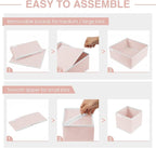 Criusia 8 Pack Underwear Drawer Organizer, Drawer Organizer Clothes, Foldable Cloth Storage Box Closet Dresser Drawer Divider