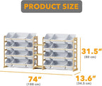 SpaceAid Large Toy Storage Organizer with 24 Bins and 3 Shelves, Toy Organizers Storage Bookshelf, Kids Bin Shelf Box Bookcas