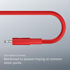 Beats USB-C to Lightning Woven Cable Fast Charging Durable/Tangle-Free Compatible Charger for Apple Devices with Lightning Po