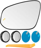 Blind Spot Heated Mirror Glass Fit for Toyota RAV4 4runner Tacoma Venza 2013-2025 Replace 8790704010 879610R080 879610R090 879610R210 879610R220 8796142E00, Left Driver Side