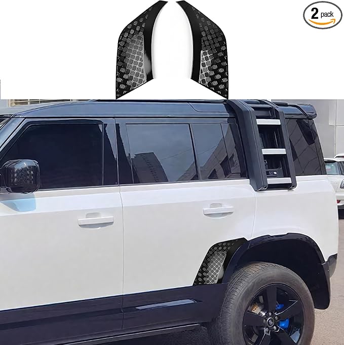 Rear Wheel Arch Covers for Land Rover Defender 2020-2025 | Gloss Black ABS Anti-Scratch Protection Cover Trim Kit |Defender 110 130 Accessories | Easy Installation| Decoration Armor