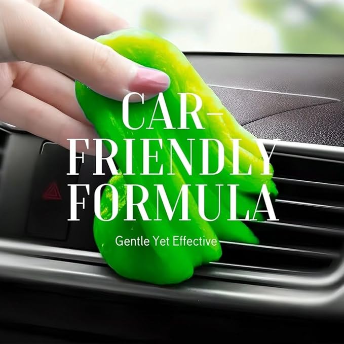 Ultimate Green Car Cleaning Gel: Automotive Detailing Putty for Interior Care, Vent Cleaning, and Dust Removal Reusable Clean