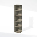 Furinno Reed Corner Shelf, 5-Tier Corner Bookshelf, Book Shelf, Corner Shelves, Storage Rack, for Organization and Storage, H
