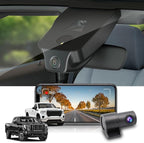 Fitcamx Dual 4K+Rear 1080P Dash Cam Adapts for GMC Sierra 2020-2026 (HD2-4925, Check Vents Amount), OEM Look, 2 Way HD Video,