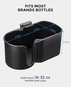 ISSYAUTO FITS Cup Holder Compatible with Ford Maverick 2022 2023 2024 Rear Cup Holder Expander Organizer, Hold 18-32 oz Bottl