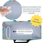 NGIL Extra Large Utility Tote Reusable Grocery Bag Oversized Collapsible for Groceries, Storage, Picnic, Beach (Dragonfly-Navy)