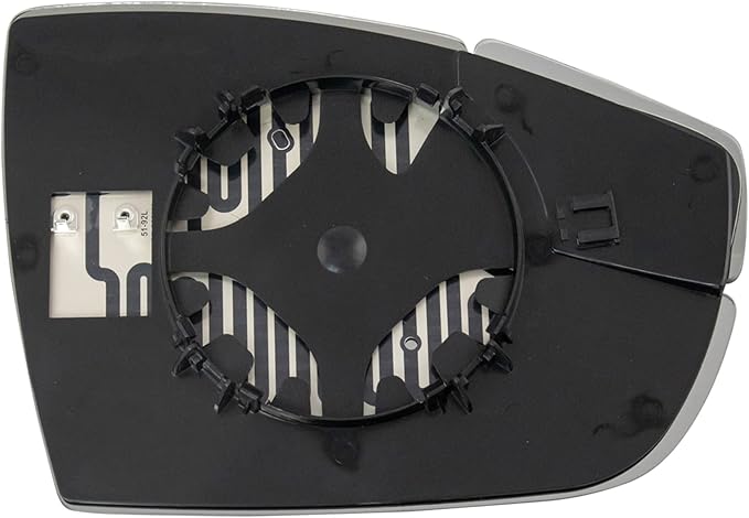 TRQ Driver Side Heated Mirror Glass Compatible with 2012-2018 Ford Focus FO1324163