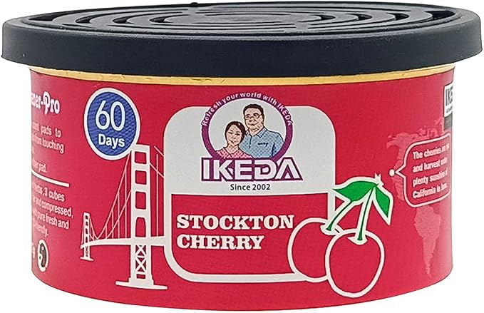 Car Air Freshener: Stockton Cherry Scent | Car Scents | Odor Eliminator Essential | Long-Lasting | Strong Fragrance | For Hom