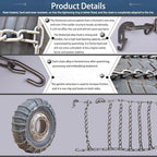 YAGOLD Snow Chains Tire Chains for Cars SUV Pickup Trucks - Quick Fit and Easy Installation, Reusable Universal Emergency Tra