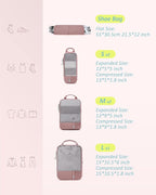 BAGSMART 6 Set /4 Set/2 Set Compression Packing Cubes for Travel, Lightweight Luggage Organizer Bags, Durable Space Saver Bag