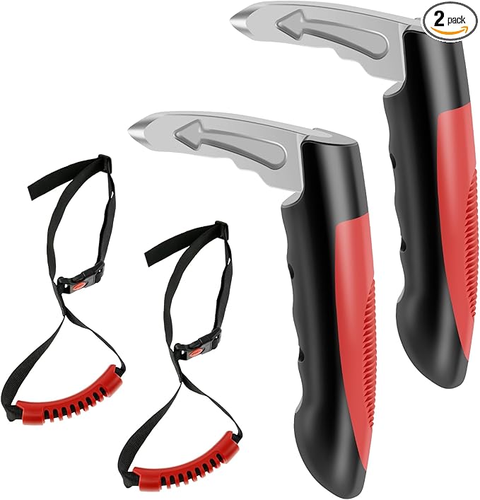 Car Door Handle for Elderly, 2 Pack Car Assist Handles and Straps, Portable Vehicle Support Handle Car Door Assist for Elderl