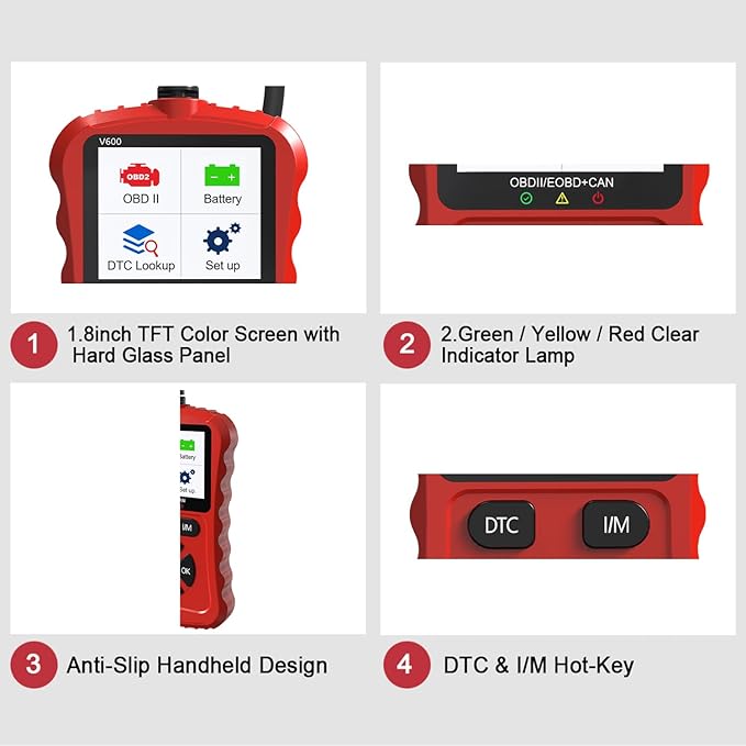 OBD2 Scanner Car Code Reader Support Voltage Test Plug and Play Fixd Car CAN Diagnostic Scan Tool Read and Clear Engine Error