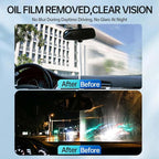 Glodway Glass Cleaner For Car Windshield,Oil film Remover, Streak-Free Shine on Automotive Windows, and Mirrors, Ammonia Free