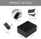 Qozary Jeans Pants Organizer for Closet, 4 Pack Drawer Organizers for Clothing, 5 Grids Wardrobe Clothes Storage, Deep Drawer