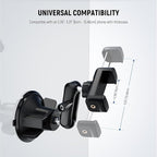 NEEWER Phone Holder for Your Car, 360° Rotating Vacuum Suction Cup Metal Cell Phone Mount Magic Arm Compatible with iPhone Samsung for UTV Windshield Skylight Glass Navigation Video Recording, PA136