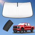 Sun Shade Sunshade for Ford F150 2021-2025 2026 Windshield Cover, F-150 Super Crew Cab,Super Cab,Regular Cab 4-Layers Sun Shield 250T Silver Sun Visor Foldable Window Shade Blocks UV Rays Accessories
