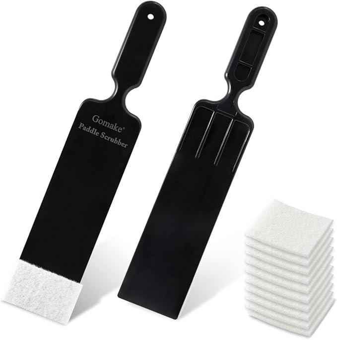 Gomake Window Tint Tools Bulldozer Squeegee Scrubber Paddle Squeegee Long Handle Tinting Tool for Front & Back Rear Window Film Auto Flat Glass Cleaning (Style A)