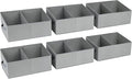 DIMJ Trapezoid Storage Bins for clothes - 6 Packs Closet Organizers and Storage Baskets, Foldable Closet Baskets with Handles