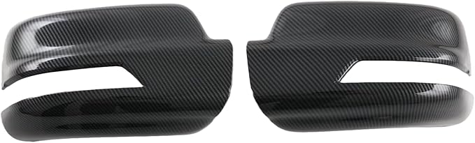2 PCS Door Rearview Mirror Cover for Dodge RAM 1500 TRX 2021-2024 Exterior Decoration Accessory Kit (Imitate Carbon Fiber Pattern)