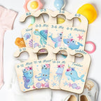 CRASPIRE 10Pcs Wood Baby Wardrobe Dividers Ocean Size Divider Closet Organizers Turtle Seahorse Clothes Whale Shell Nursery D